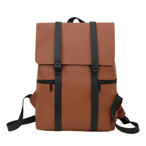 Custom Travel Back <b>Pack</b> Large Capacity Travel Pu Leather Backpack <b>Bag</b> Bookbags Men Women Backpack - Product Image 1