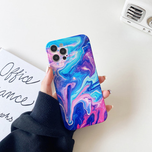 مصنع عالية الجودة جديد الرخام جراب هاتف لينة TPU غطاء فاخر مع حامل حامل ل فون 11 12 13 SE هواوي سامسونج Xiaomi - Product Image 3