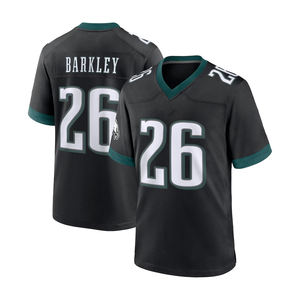 Camiseta de Fútbol Americano de Alta Calidad al por Mayor, Philadelphia 1 Jalen Hurts 33 Cooper DeJean 26 Saquon Barkley, Camiseta Bordada y Cosida - Product Image 4