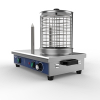 Chauffe-pain de table commercial de haute qualité CE à 3 bâtonnets pour hot-dogs et chignons à vapeur électrique