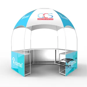 Factory Directly Wholesale Custom Brand Promotional Food Cart Waterproof Fabric Canopy Dome Tent