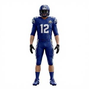 Customizable Adult American Football Uniform Performance Plus Size Option for Amateur League Matches Club Teams 100% Polyester - Product Image 1