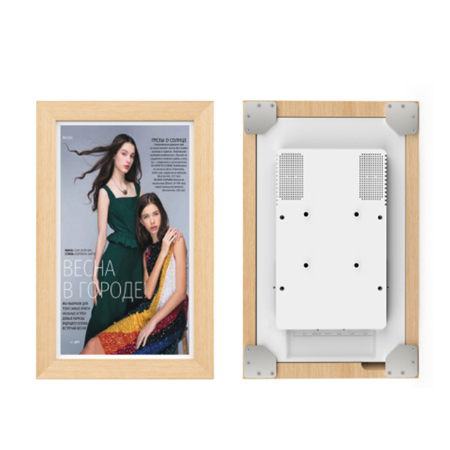 15.6" Android Tablet Pc Touch Screen Rockchip Quad Core GSM 3G 4G Wi-Fi RJ45 Ethernet Digital Signage Calendar Wood Photo Frame