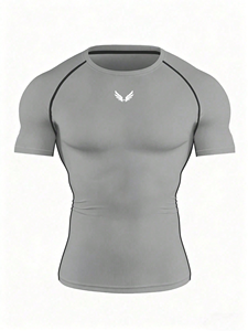 Camiseta Deportiva Elástica de Cuello Redondo para Hombre, Personalizada, Ideal para Entrenamiento Físico y Running - Product Image 3