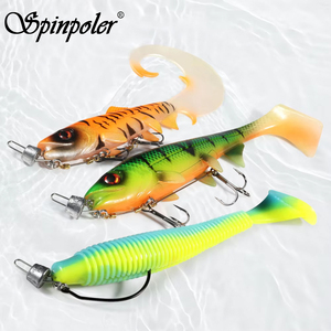 Sistema de tornillos multidepth Spinpoler 5g 7g 10g 15g 20g de acero inoxidable para señuelos blandos Curltail, para pescar lucio, trucha, lubina en agua salada y río. - Product Image 2