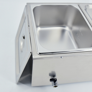 In acciaio inox elettrico Bain Marie Chocolate Pot Buffet controllo temperatura zuppa cibo più caldo bagnomaria acqua bagnomaria - Product Image 4
