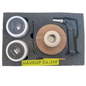 Offre Spéciale accessoires de Bar en noyer Sabri hêtre Oka bois fumée Top Cocktail Smoker Kit Whisky Smoker ensemble - Product Image 5