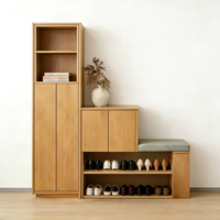 Armoire de rangement multifonctionnelle moderne en bois massif pour salon, durable, écologique, grande capacité, meubles pour la maison