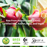 450 Mesh Oem Odm Private Label Koop 1Kg 100% Water Solubler Dragon Fruit Poeder Roze Pitaya Poeder