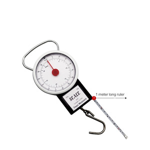 Tape <strong>Measure</strong> <strong>Spring</strong> Balance Manual Weighing <strong>Scale</strong> 22kg50lb Mechanical Hanging <strong>Scales</strong> - Product Image 1