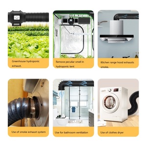 Conducto de ventilación de escape <span class=keywords><strong>flexible</strong></span> de <span class=keywords><strong>tubo</strong></span> de papel de aluminio resistente al fuego de PVC moldeado para tubería de <span class=keywords><strong>chimenea</strong></span> - Product Image 5