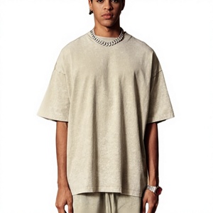 T-shirt décontracté pour homme, ample, 100% coton, avec lettrage, tricoté, respirant, séchage rapide - Product Image 3
