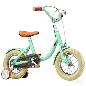 Vélo pour filles <span class=keywords><strong>WEIZE</strong></span> 3-5 ans avec roues d'apprentissage, guirlandes, panier, siège pour poupée, frein à rétropédalage, bleu, 1 vitesses - Product Image 2