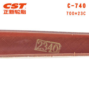 Neumático de bicicleta de carretera Cst Cheng Shin 700Cx23C con alambre de acero, flanco amarillo duradero para ciclismo - Product Image 4