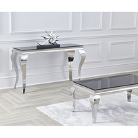 Meubles de salon de luxe, table console contemporaine en métal, design moderne et simple pour l'entrée