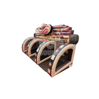 Arène de jeu gonflable Wild West 3 en PVC écologique pour l'extérieur