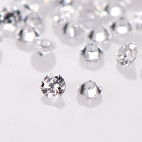 Pierre Cz synthétique diamant rose taillé brillant 6mm pierres précieuses en vrac pierres de zircone cubique en vrac pour faire des bijoux à bricoler soi-même pendentif