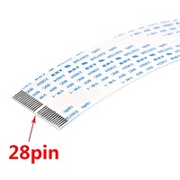 Cable de Cabezal de Impresora para Epson XP600 TX800, Cable Plano Flexible FFC de 28 Pines para Plotter UV con Tinta Eco Solvente, 28 Pines, 40cm 60cm