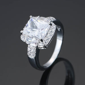 2025 экологически чистый медный фиолетовый квадратный циркон кольцо с персонализированным медным материалом и бриллиантами инкрустированные ювелирные изделия - Product Image 5