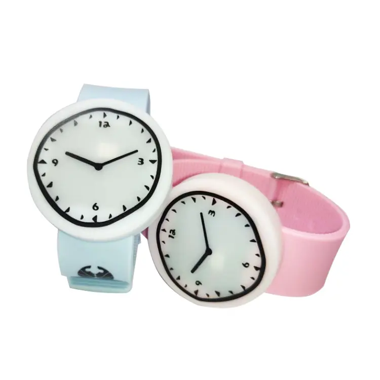 For kids colorful fashionable silicone digital LED watch with time date functions long time endurance