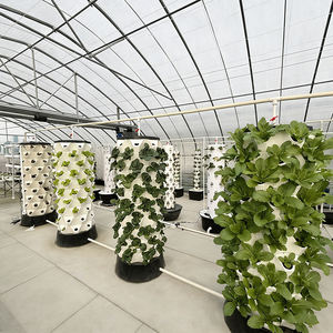 Tour de pétales économique et pratique à 60 trous pour jardin aquaponique vertical, avec éclairage LED complet et pompe automatique en plastique - Product Image 6