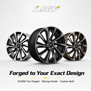 ล้อแม็กซ์อลูมิเนียม LSW LS8120 แบบหลายก้าน สีดำเงา หน้าเจียรขัดเงา ผลิตจากชิ้นเดียว สำหรับรถยนต์นั่งส่วนบุคคล - Product Image 5
