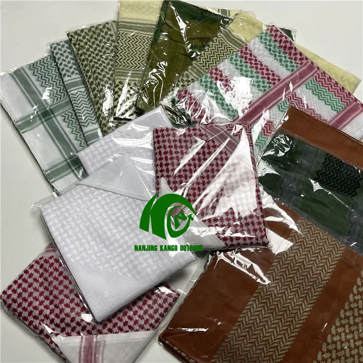 KANGO Factory make 100% cotton shemagh arab scarf men