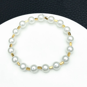 ลูกปัดทองแดงชุบทองคำขาวขนาดกลางสำหรับทำเครื่องประดับ DIY - Product Image 2
