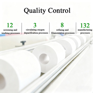 Grosir harga murah kustom logo Biodegradable 4 pak 6 gulungan ultra lembut 2-3 lapis 400 lembar tisu Toilet Pape rol handuk - Product Image 6