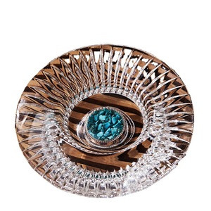 Handcrafted Crystal Glass Kung Fu <b>Tea</b> <b>Set</b> With Lid Home Business Gift Turquoise Moissanite Round Style - Product Image 4