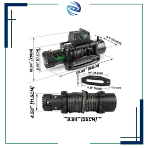 IP68 Waterproof Rating <strong>12V</strong> <strong>Winch</strong> Powerful Motor Truck Trailer Towing 3-Stage Planetary Gear System <strong>Electric</strong> <strong>Winch</strong> - Product Image 5