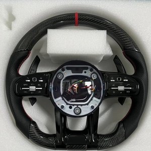 Accessoires de voiture de volant en cuir personnalisés pour Mercedes Benz W203 W205 W222 W213 W212 Cls <span class=keywords><strong>Gle</strong></span> Glc E46 E63 <span class=keywords><strong>E53</strong></span> C63 <span class=keywords><strong>AMG</strong></span> - Product Image 1