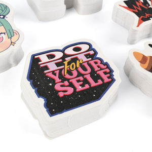 สติกเกอร์ไดคัทไวนิลกันน้ำสำหรับเด็กสติกเกอร์โลโก้การ์ตูนสีเงินโฮโลแกรมสำหรับเด็ก - Product Image 5