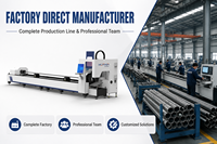Machine de découpe laser à fibre pour tuyaux 3000W, découpeuse laser CNC avec rail de guidage HIWIN et optimisation IA pour le traitement des tubes métalliques ronds/carrés