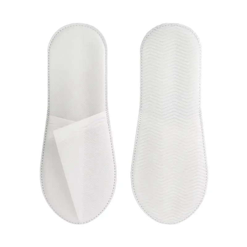 Wholesale Disposable Slippers for Hotels Custom Logo Non-woven Slippers for Women and Men Hotel Disposable Slippers zapatillas