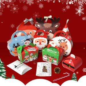 Cajas de Regalo para Galletas Navideñas, Cajas de Cartón Rojas y Verdes para Dulces, Cajas Pequeñas para Dulces, Recuerdos para Fiestas Navideñas, Contenedores de Papel para Postres - Product Image 4