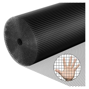 Malla de Alambre Recubierta de Vinilo Negro de Calibre 19, Malla de PVC para Ferretería, Malla de Alambre Soldada de 1/2 Pulgada, Rollo de Malla para Cercas, Malla para Gallinero, Red para Jaulas de Conejos - Product Image 5