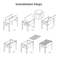 Grille de Camping pliable pour l'extérieur, pouces, en acier inoxydable, Table de cuisson pour barbecue, au charbon de bois, pour jardin