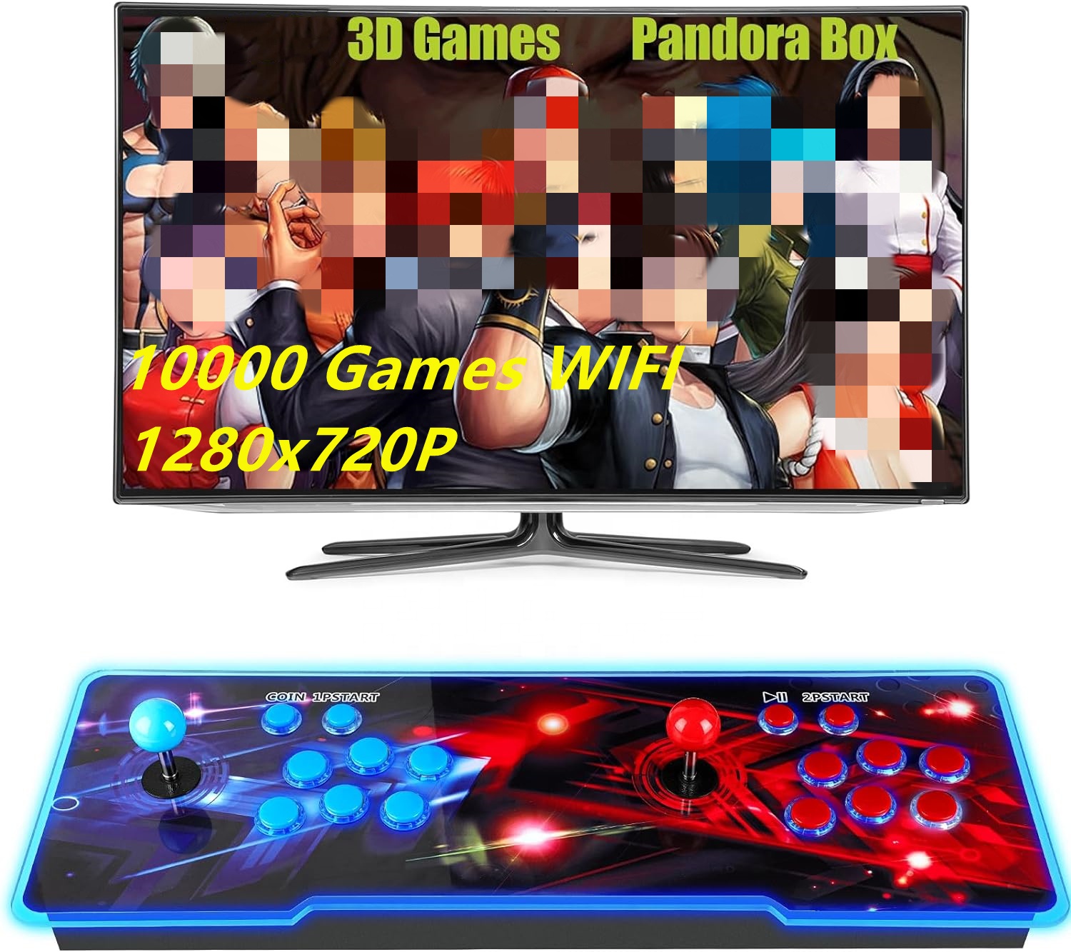 10000 in 1 Wifi Pandora Box Arcade Double Rocker Game Machine