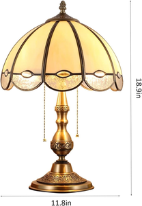 Lámpara de noche de estilo europeo de lujo para sala de estar, dormitorio, lámpara de mesa estilo <span class=keywords><strong>Tiffany</strong></span> - Product Image 5
