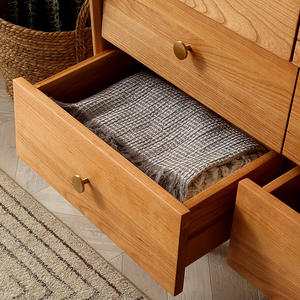 <span class=keywords><strong>Commode</strong></span> à 5 <span class=keywords><strong>tiroirs</strong></span> <span class=keywords><strong>en</strong></span> bois massif avec serrure, meuble de rangement autoportant pour chambre à coucher, organisateur de fin de lit, mobilier de maison - Product Image 4