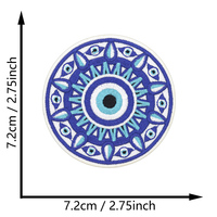 En gros, Écussons thermocollants brodés de haute qualité, motifs Mauvais œil, Main de Hamsa, Mandala, pour vestes, sacs et vêtements