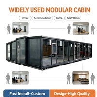 Maison conteneur préfabriquée extensible en acier respirant de 20 pieds, prête à être expédiée, pour cuisine extérieure ou habitation