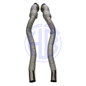 ท่อส่งตรงลงท่อสำหรับเฟอร์รารี F12 berlinett/ 812 SuperFast /ff ชิ้นส่วนอัปเกรด V12ท่อไอเสียแข่งพร้อมเกราะป้องกันความร้อน - Product Image 1