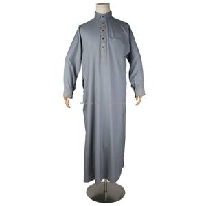 Vestido Árabe Musulmán con Botones Metálicos de Moda 2026, <span class=keywords><strong>Kaftan</strong></span>, Jubah, Abaya, Jalabiya, Ropa Islámica Étnica Alharamain para Hombre, Thobe Saudí - Product Image 2