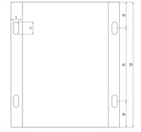 Boîtier en alliage d'aluminium 28*104-150mm pour contrôleur automobile, indice de protection IP54, châssis léger et durable pour passerelle