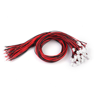 كابل موصل PH2.0 2P مع طرفية PHR-2، سلك نحاسي أحمر وأسود 22AWG بغلاف سيليكون، كابل موصل PH بطول مخصص