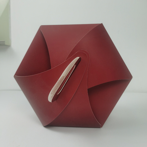 OEM scatole di cartone in cartone ondulato 10 \ "12 \" manico per torta di cioccolato vuoto alla fragola Praline regali goffratura laminazione opaca - Product Image 6