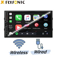 Flysonic nouveau Design Double Din 7 pouces multimédia universel mirrorlink voiture stéréo lecteur MP5 voiture lecteur DVD