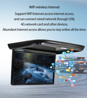 Monitor de Techo para Automóvil con Pantalla Táctil IPS de 15.6 Pulgadas y Android 11, para Autos/Autobuses/Embarcaciones, 1 Año de Garantía, Precio Bajo